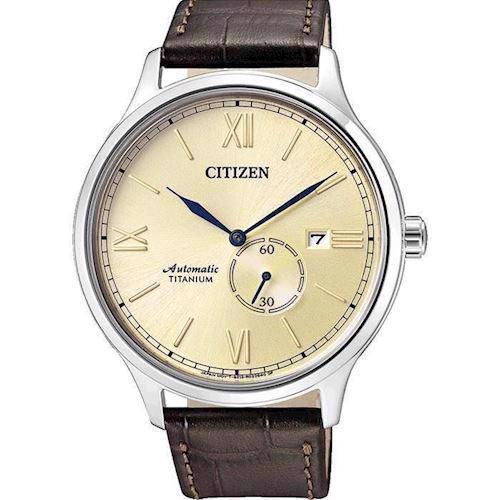 Image of mat rustfri stål Automatic titanium automatic Herre ur fra Citizen